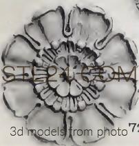 Розетки (ROSETTE_1236 -  | 3D model 3DSMAX / OBJ / STL) 3D модель для ЧПУ станка